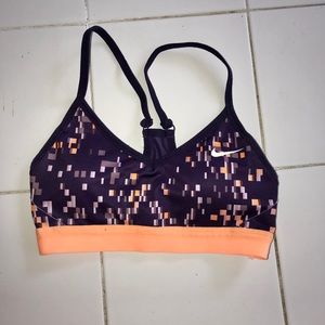 Nike dri fit sports bra with bra pads